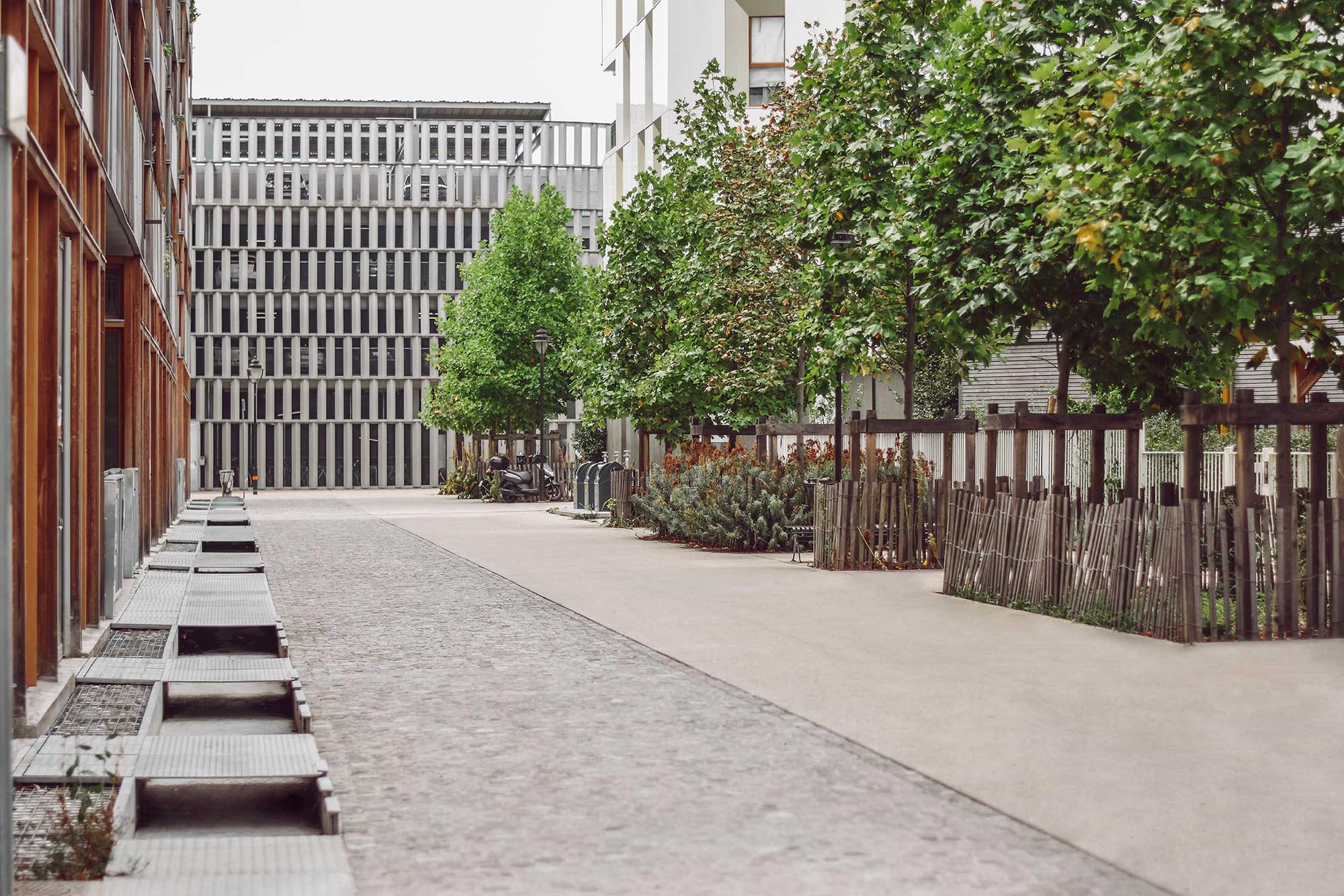 Caniveaux de fabrication Licce dans l'écoquartier de l'île Saint-Denis