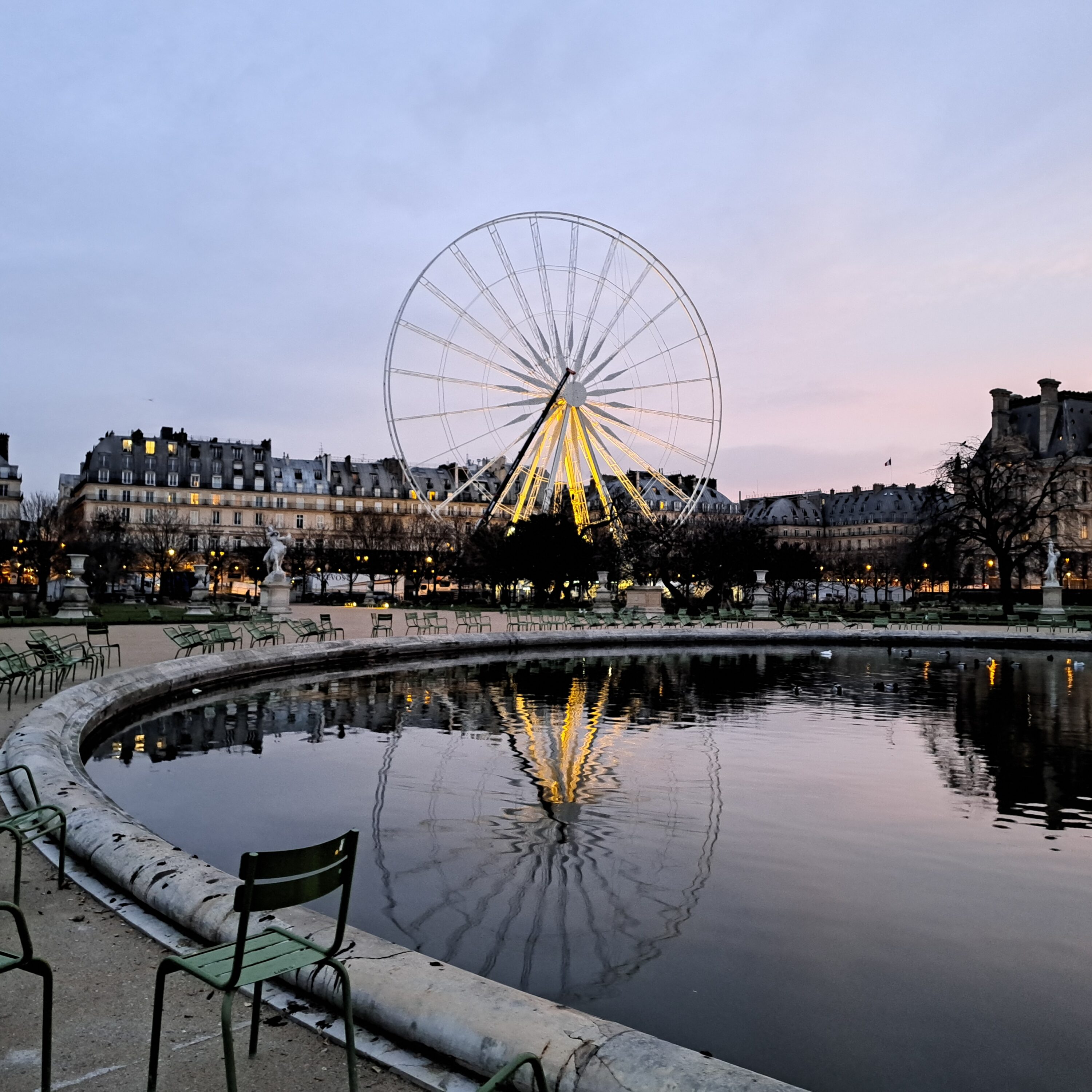 Des solutions métalliques d'aménagement du paysage urbain au jardin des Tuileries