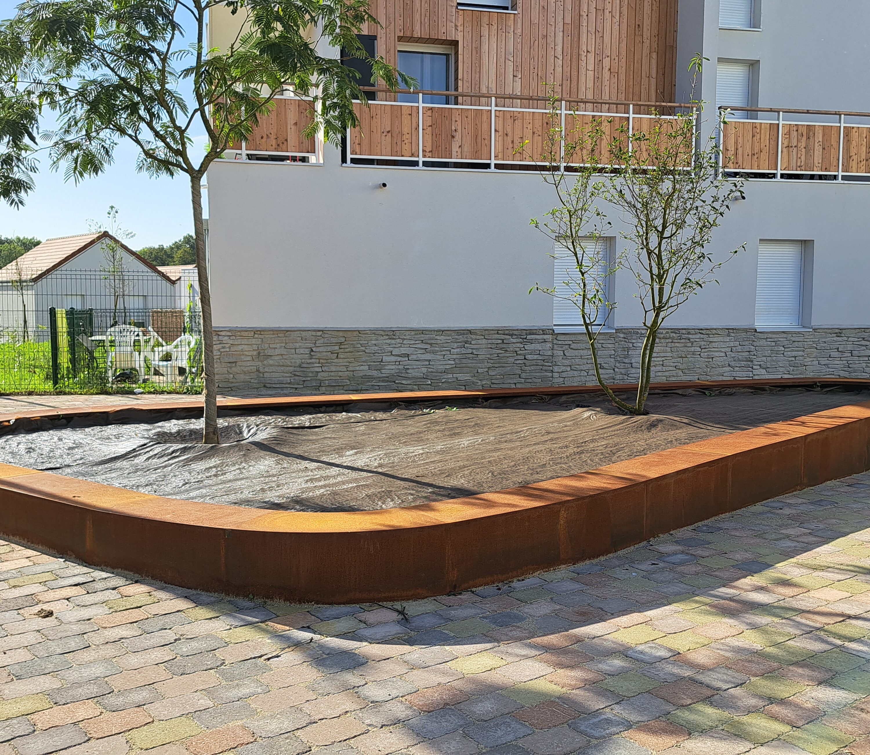 Jardinières corten - projet Magny-le-hongre