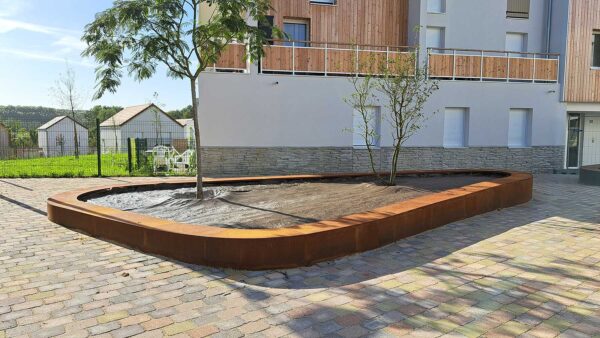 Jardinières corten - projet Magny-le-hongre