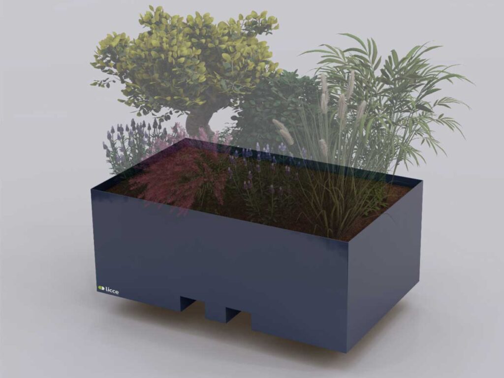 Jardinière Bunker rectangulaire Licce