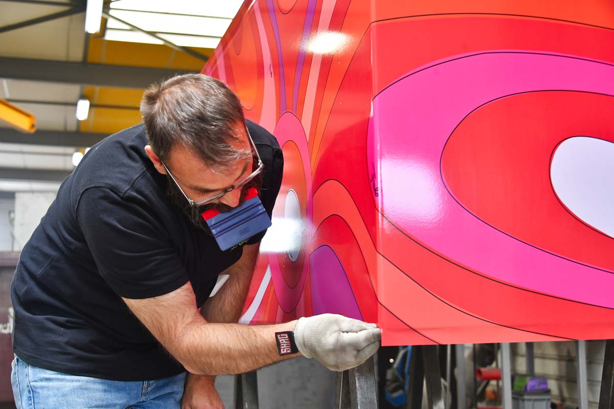 Jardinières avec l’imprimé Marmo d’Emilio Pucci - Fabrication et personnalisation Licce