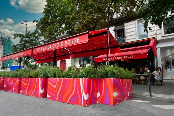 Jardinières avec l’imprimé Marmo d’Emilio Pucci - Fabrication et personnalisation Licce