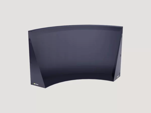 Module costière cintrée Modulys acier forme courbe espaces arrondis système modulaire